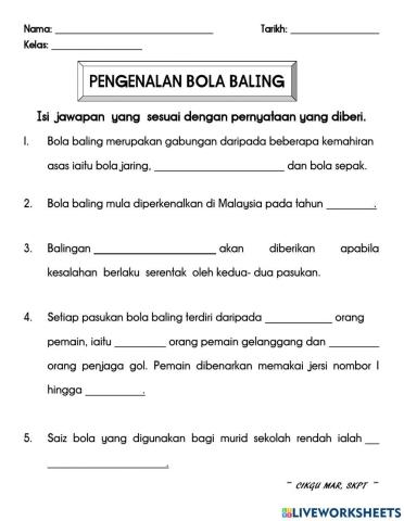 Pengenalan Bola Baling