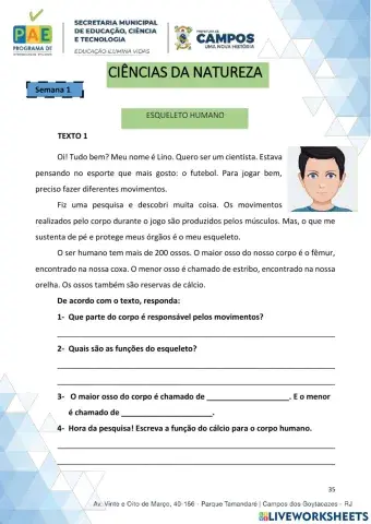 E. M. Alcebíades Candiano ( Partes do corpo Humano)