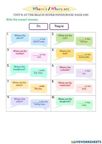 Super minds book page 109