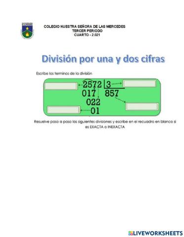 División por dos cifras