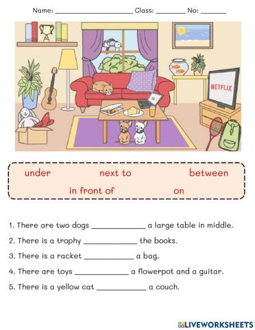 Preposition of place