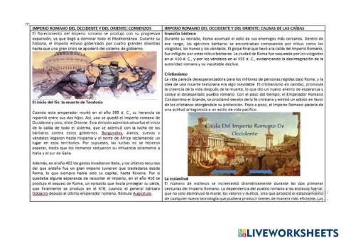 Guía de estudio. 1º lección de historia 2º P - 1º Q