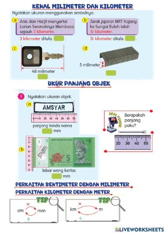 Pengenalan Panjang Tahun 4