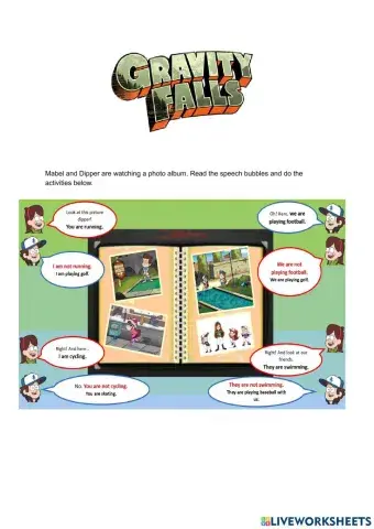 Gravity Falls present continuous