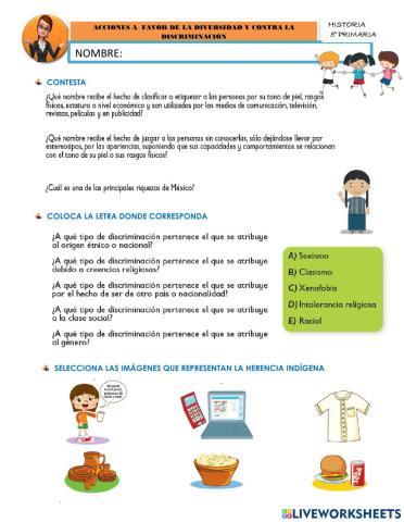 Acciones a favor de la diversidad