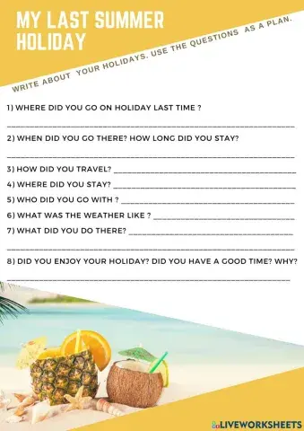 My last summer holidays