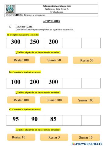 Patrones descendentes