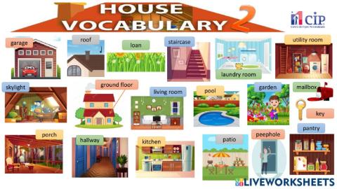 Vocabulary week 57 At the house 2