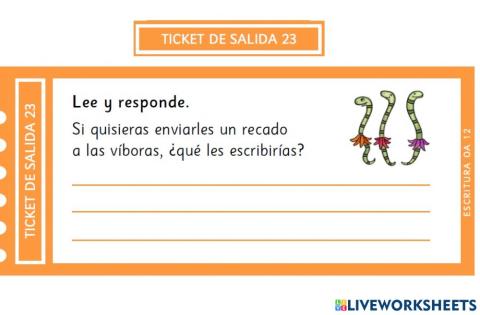 Ticket de Salida 23