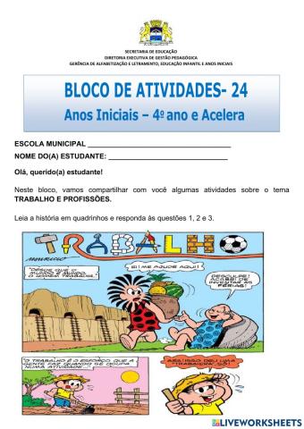 Trabalho e profissões