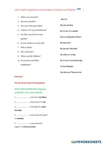 Questions, simple questions