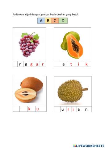Mengenal buah-buahan