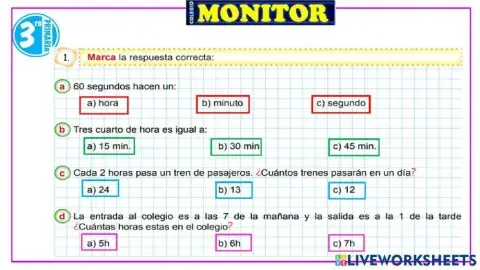 Problemas con unidades de tiempo