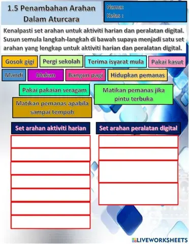 Penambahan arahan dalam aturcara