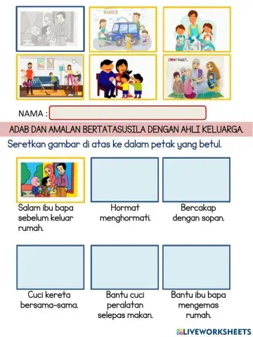 Soalan adab dan tatasusila dengan keluarga