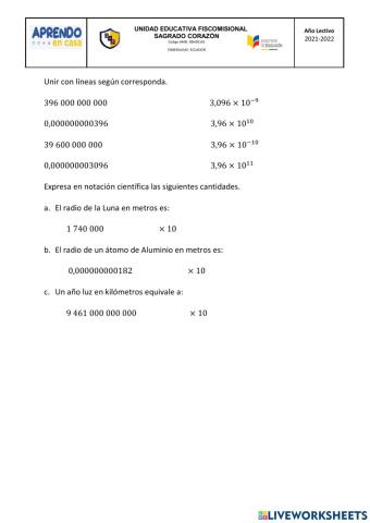 Notación científica