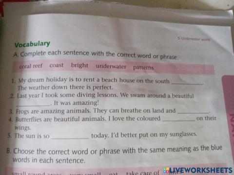 English Reading Unit 4 Vocabulary A