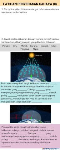 Latihan penyerakan cahaya 2