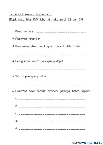 Pualaman (PSV TAHUN 4 UNIT 8 helo ,helo apa khabar