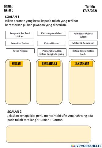 Peranan tokoh terbilang kerajaan kesultanan melayu melaka