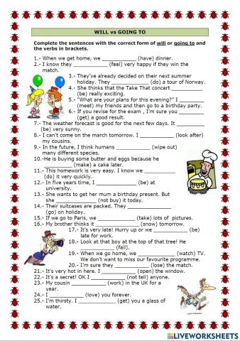 Form 4 Future Will & Going To