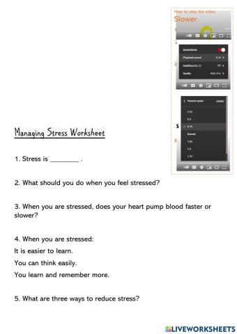 Managing Stress