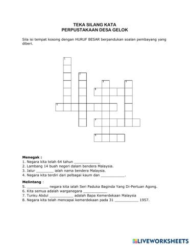 Teka silang kata - merdeka