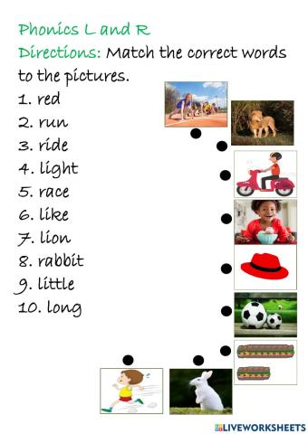 Phonics L and R