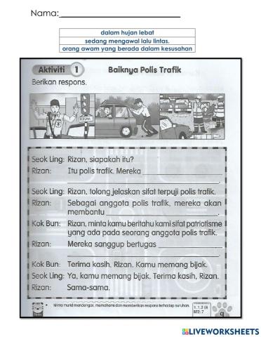 Baiknya Polis Trafik