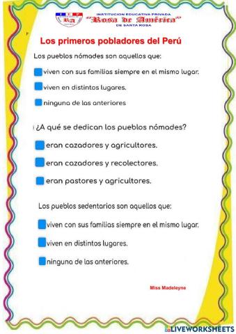 Los primeros pobladores de Perú