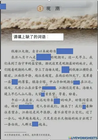 Bubianban 四上 观潮