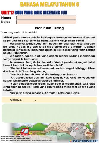 Tahun 6 - ms98 Biar Putih Tulang