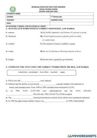 Ecuador Economic Crisis