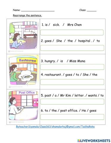 Unit 1 Places in town