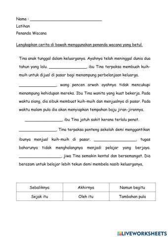 BM -- Penanda Wacana