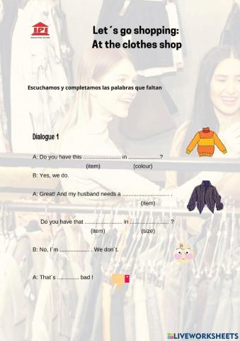 Shopping Dialogues for travellers-IPI