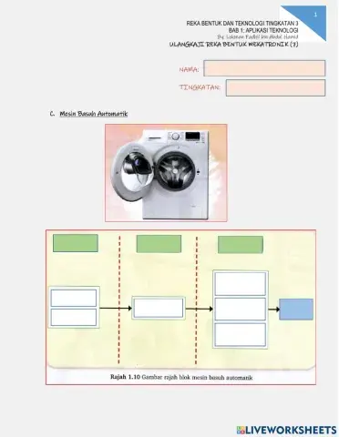 Ulangkaji RBT Tingkatan 3: Aplikasi Teknologi - Reka Bentuk Mekatronik (7)