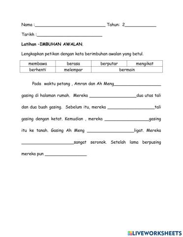 Imbuhan awalan-tahun 2