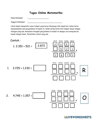 Tugas Online Matematika Rabu, 18 Agustus 2021