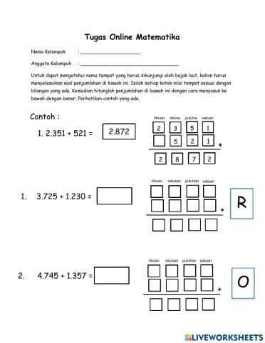 Tugas Online Matematika Rabu, 18 Agustus 2021