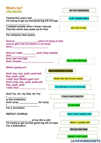 What-s up? Song by 4 Non Blondes