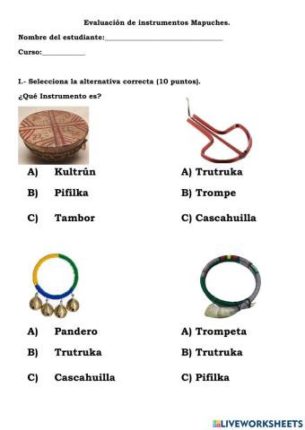 Instrumentos Mapuches