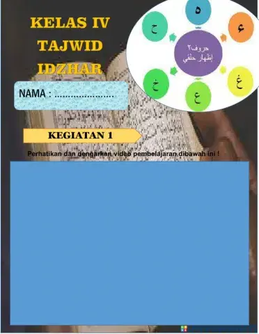 LKPD Tajwid 4 Idzhar