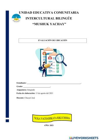 Evaluacion de ubicacion