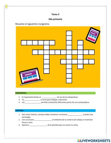 Crucigrama de la salud