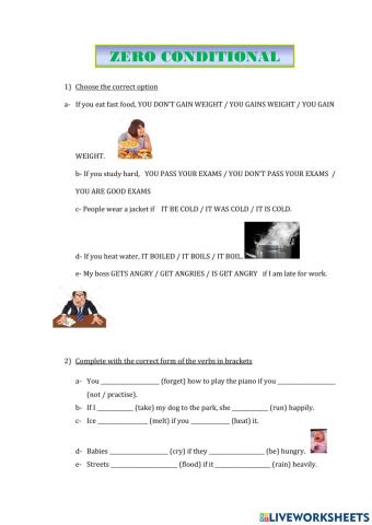 Zero conditional