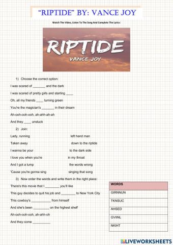 Riptide interactive exercise