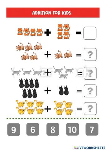 Addition Cats Theme
