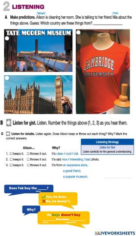 Basic 01 Unit 3 LA listening