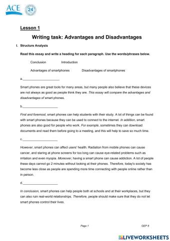GEP8 - Writing Lesson
